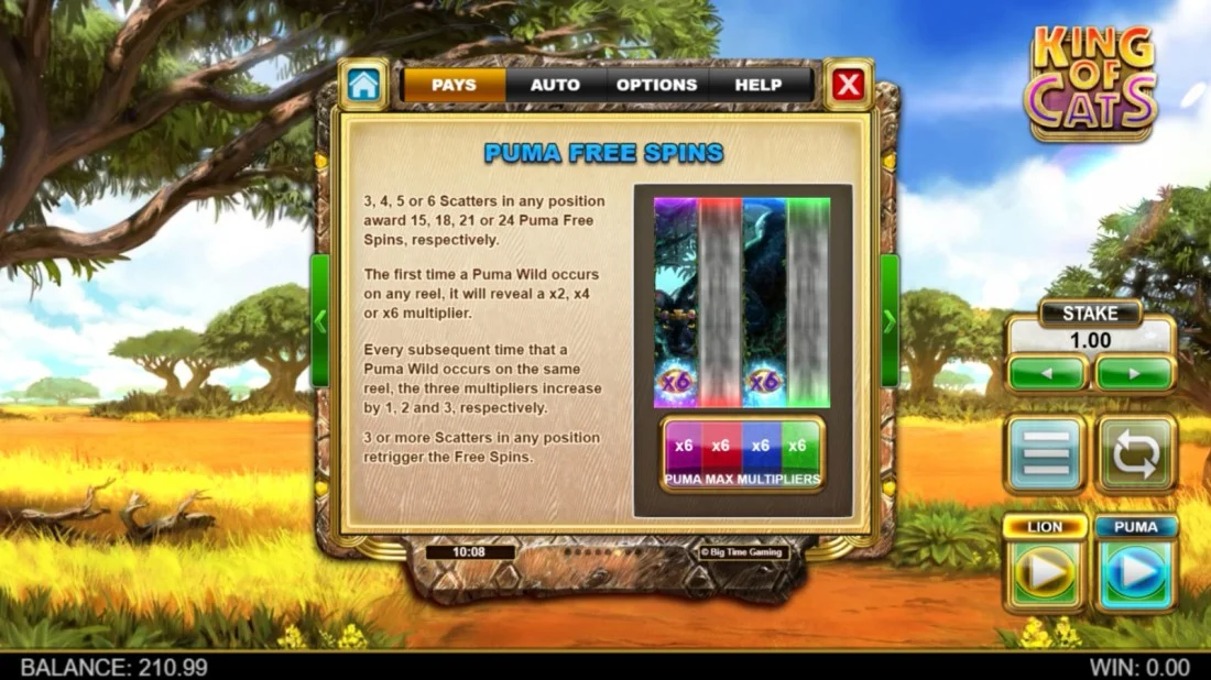 King of Cats Playerselect Slot Review pic 14